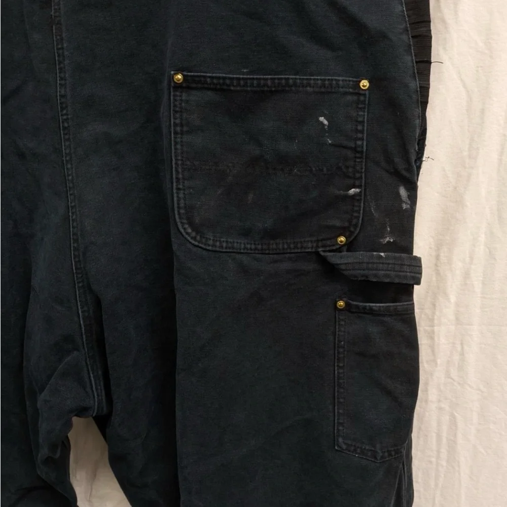 Carhartt Duck Bib Overalls | Black | Relaxed Fit | 50x34